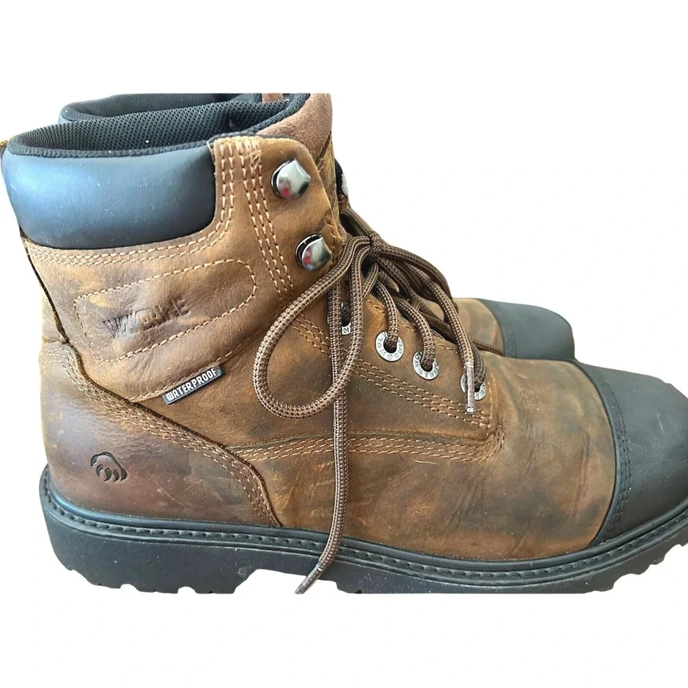 Wolverine Steel Toe Boots Men‎ Size 8 M Waterproof Work Boots ASTM F2413-18